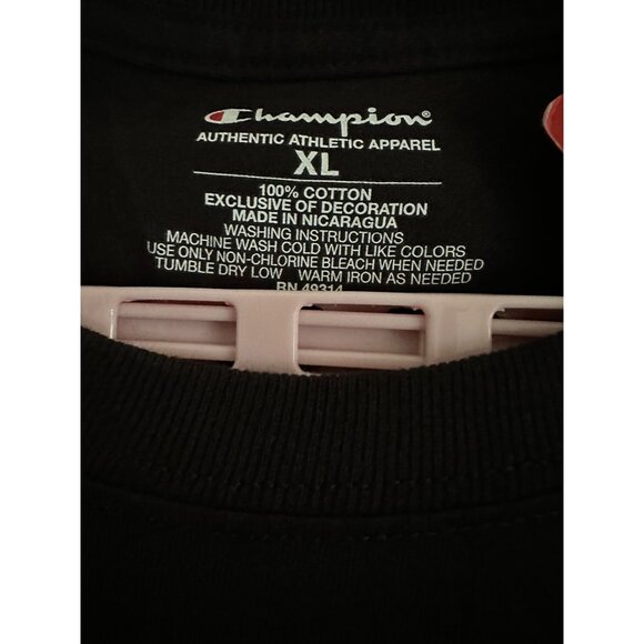 Champion University Of Oklahoma Sooners T-Shirt Black Cotton XL NWT - Picture 4 of 9